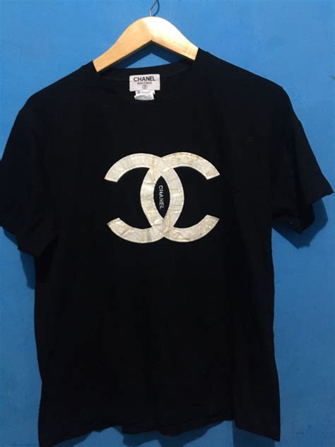 authentic chanel t shirt mens|vintage Chanel t shirt.